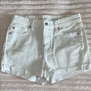 American Eagle White High V- Rise Shortie Next Level Stretch